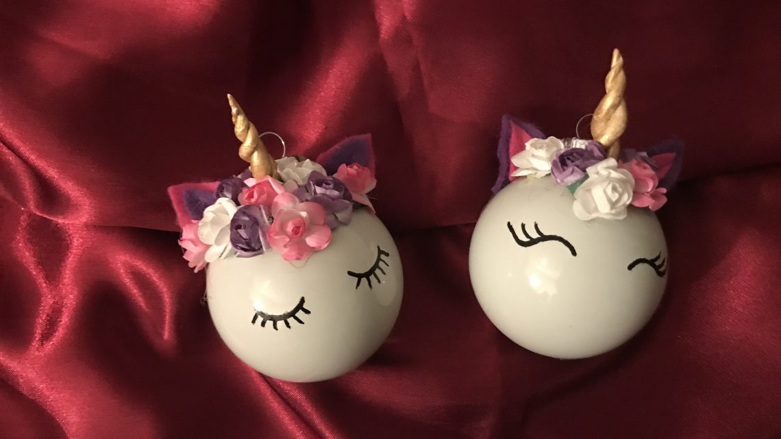 Easypeasy DIY: Unicorn-kerstballen