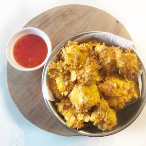 Kipnuggets tortillachips - snack airfryer oven