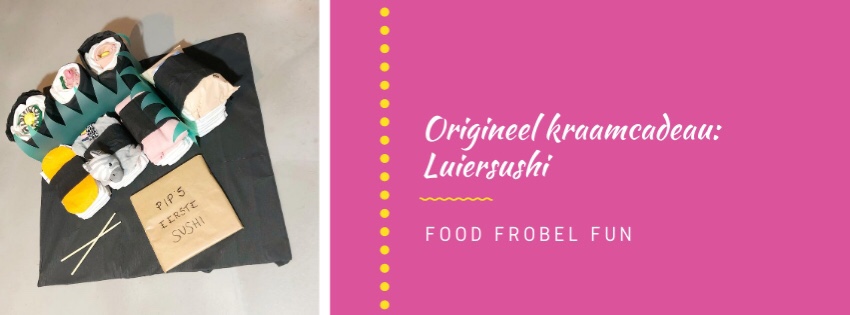 Origineel kraamcadeau zelf maken: luier sushi